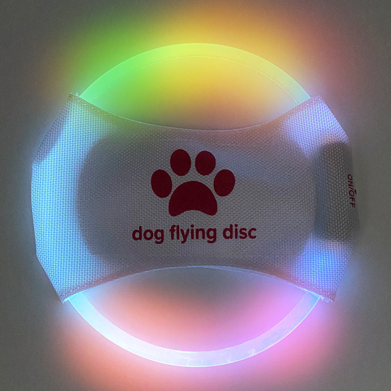 Illuminate Playtime with the Dog Flying Disc - LED Glowing Interactive Toy for Fun and Fitness