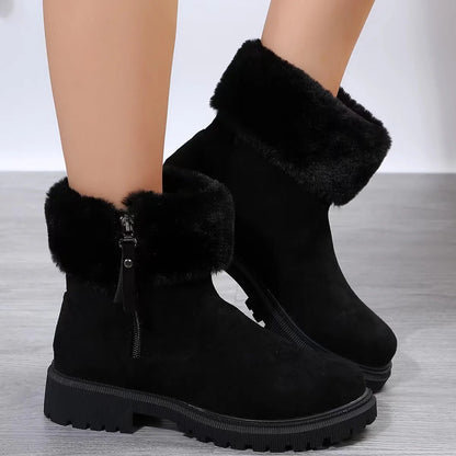 Stay Cozy and Stylish: Plush Winter Boots with a Side of Sass!