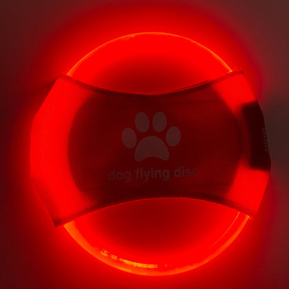 Illuminate Playtime with the Dog Flying Disc - LED Glowing Interactive Toy for Fun and Fitness