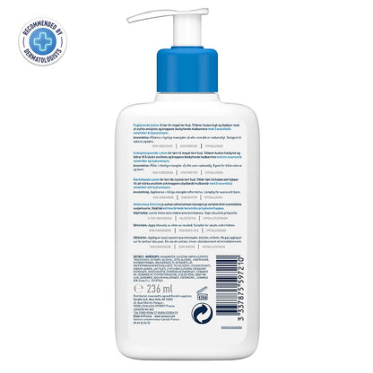 Cerave Körperlotion Mit Pumpspender, Für Trockene Bis Sehr Trockene Haut, Feuchtigkeitscreme Hyaluron Und 3 Essenziellen Ceramiden, Geeignet Bei Neurodermitis, 236 Ml