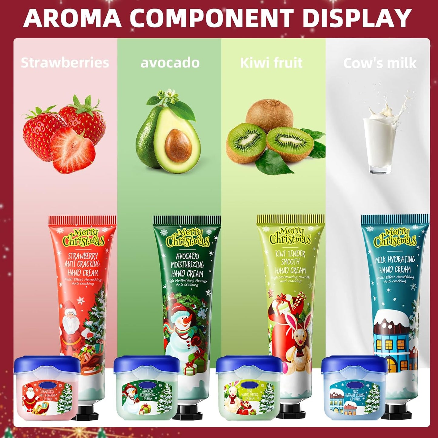 Get Ready to Pamper Your Paws: 8-Piece Mini Hand Cream & Lip Balm Holiday Survival Kit - Perfect for Gifting (or Keeping)!