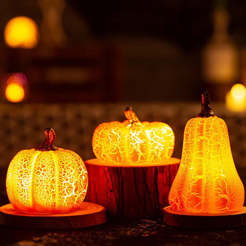 Get Spooked with Our Glow-in-the-Dark Pumpkin Lantern – The Perfect Halloween Candle Lamp for Boo-tiful Decor!