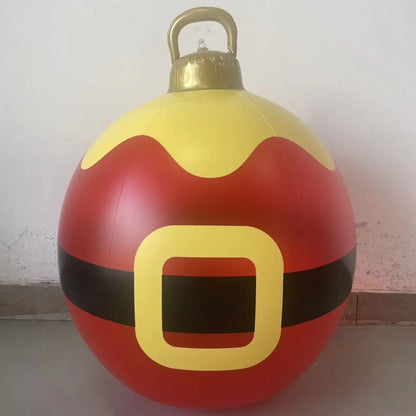 Giant 60Cm Inflatable Christmas Ball - Perfect Outdoor Decor for Festive Celebrations