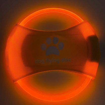 Illuminate Playtime with the Dog Flying Disc - LED Glowing Interactive Toy for Fun and Fitness