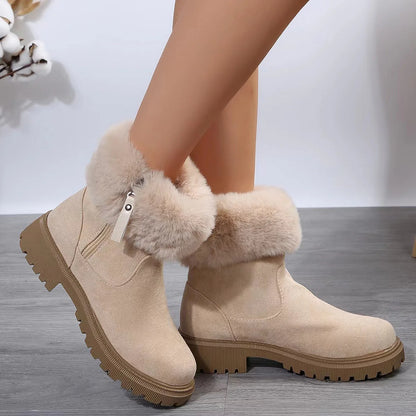 Stay Cozy and Stylish: Plush Winter Boots with a Side of Sass!