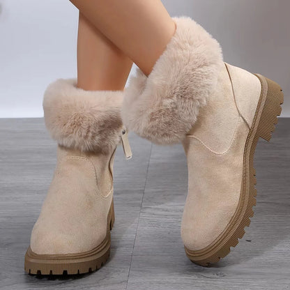 Stay Cozy and Stylish: Plush Winter Boots with a Side of Sass!