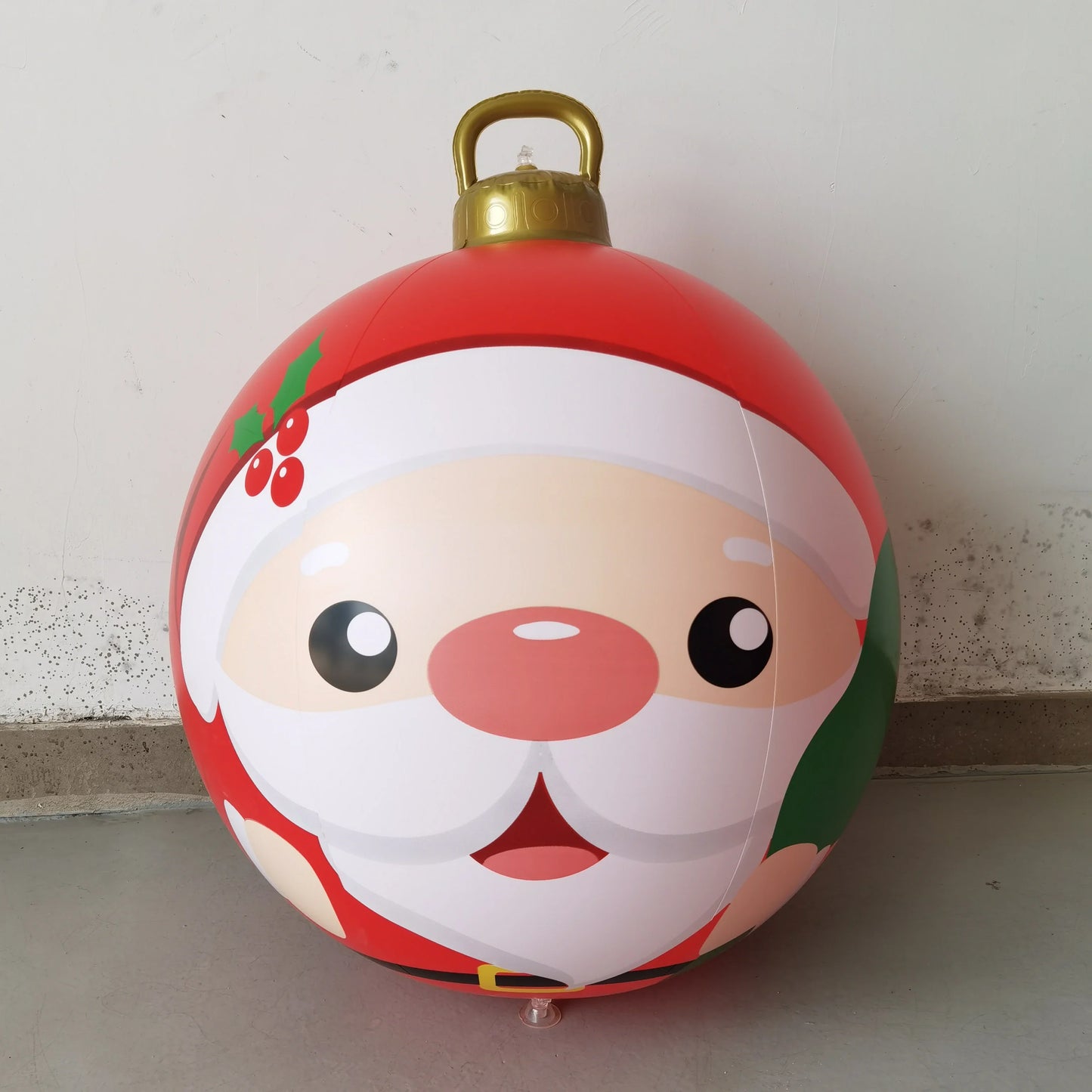 Giant 60Cm Inflatable Christmas Ball - Perfect Outdoor Decor for Festive Celebrations