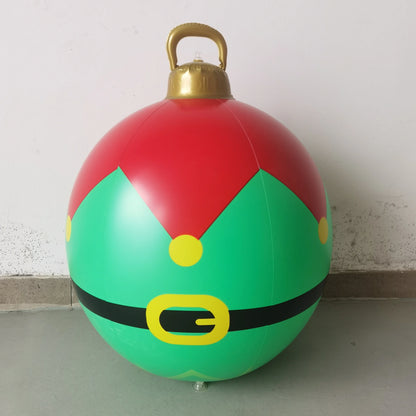 Giant 60Cm Inflatable Christmas Ball - Perfect Outdoor Decor for Festive Celebrations