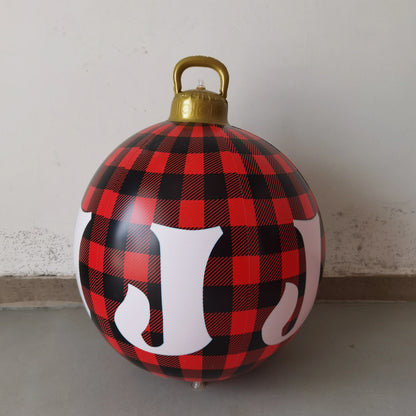 Giant 60Cm Inflatable Christmas Ball - Perfect Outdoor Decor for Festive Celebrations