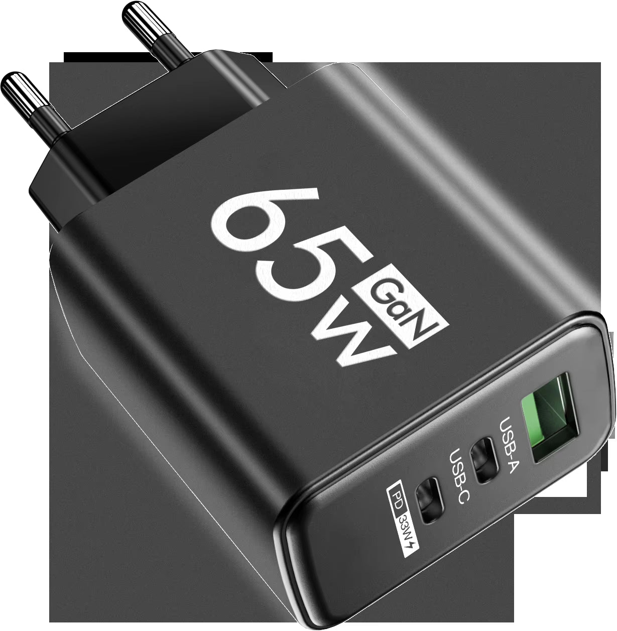 65W Gan USB Fast Charging Type C PD Charger Quick Charger 3.0 Mobile Phone Power Adapter for Iphone 14 13 Xiaomi Samsung Oneplus