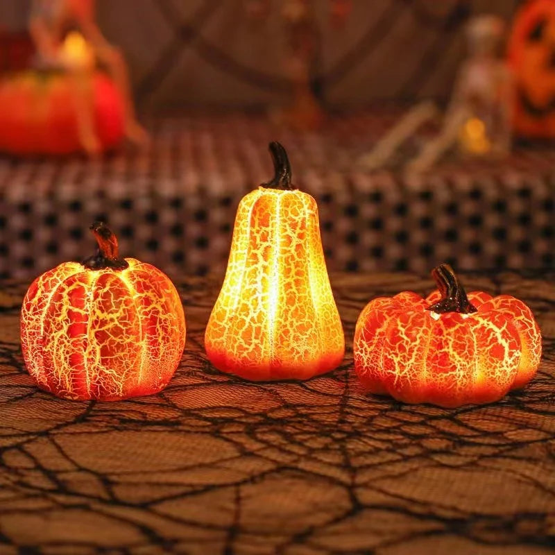 Get Spooked with Our Glow-in-the-Dark Pumpkin Lantern – The Perfect Halloween Candle Lamp for Boo-tiful Decor!