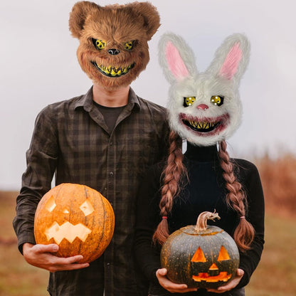 UNOLIGA Halloween Maske Horror Bärenmaske, Gruselige Halloween Maske Für Erwa...
