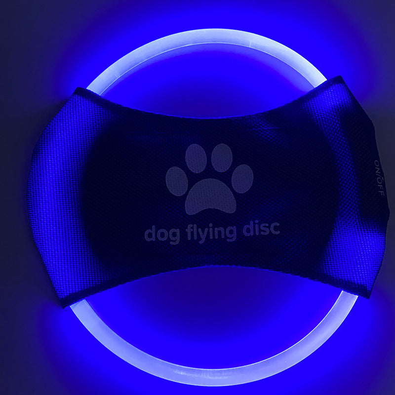 Illuminate Playtime with the Dog Flying Disc - LED Glowing Interactive Toy for Fun and Fitness
