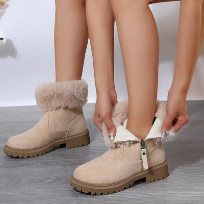 Stay Cozy and Stylish: Plush Winter Boots with a Side of Sass!