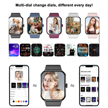 Blackview Smartwatch Damen Herren Mit Bluetooth Anrufe Fitnessuhr Für Android