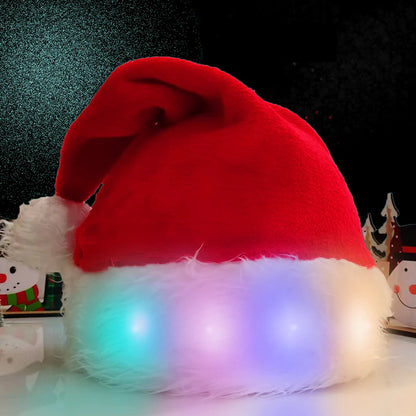 Get Ready to Shine This Christmas with Our LED Luminous Santa Hat - Perfect for Kids and Adults!