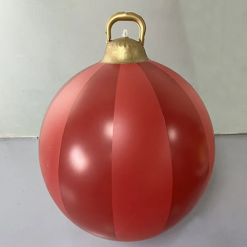 Giant 60Cm Inflatable Christmas Ball - Perfect Outdoor Decor for Festive Celebrations