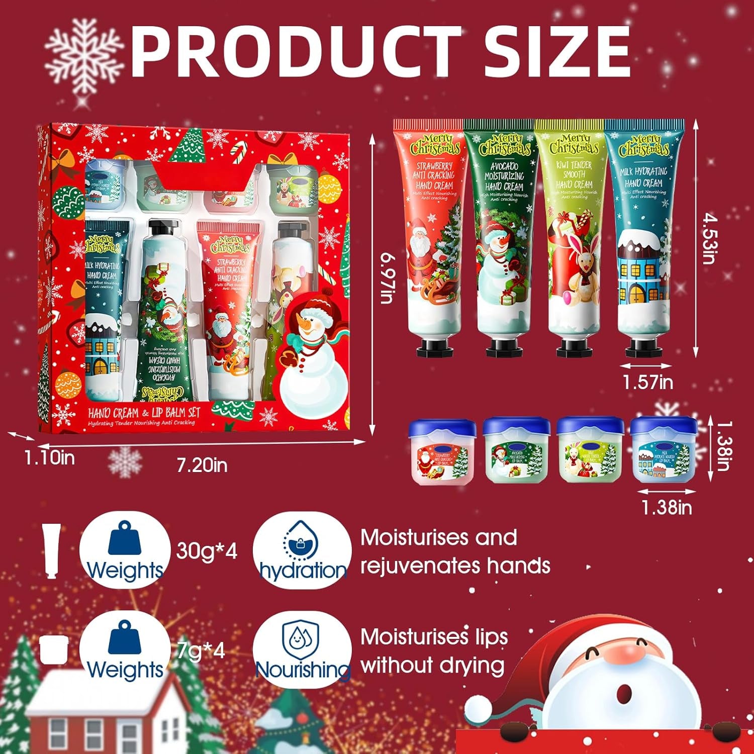 Get Ready to Pamper Your Paws: 8-Piece Mini Hand Cream & Lip Balm Holiday Survival Kit - Perfect for Gifting (or Keeping)!